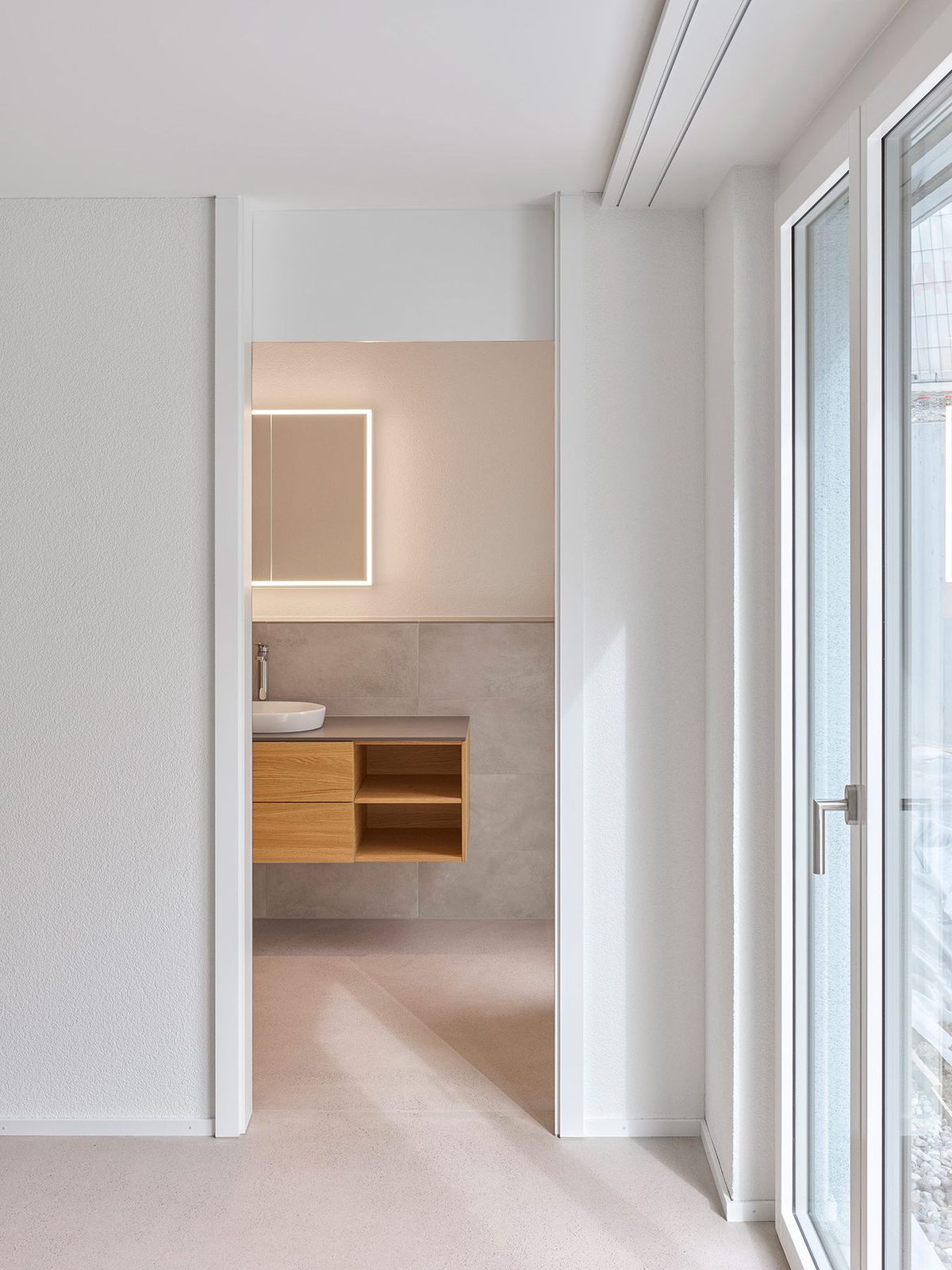 Glatte Putzoberflächen im Innenausbau, Neubau Haldenweg Muri